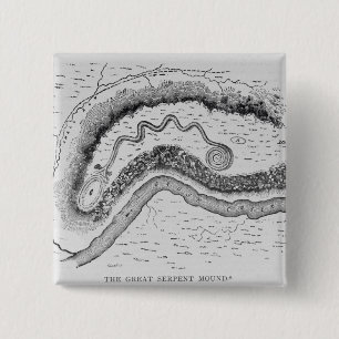 Bóton Quadrado 5.08cm O grande monte da serpente
