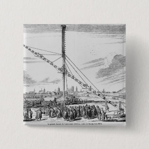 Bóton Quadrado 5.08cm O grande telescópio astronômico