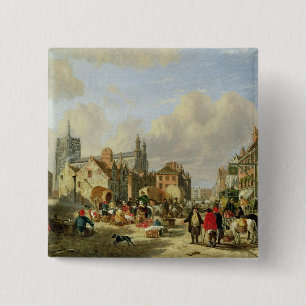 Bóton Quadrado 5.08cm O Haymarket, Norwich, 1825 (óleo no painel)