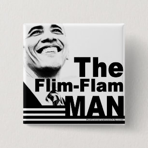 Bóton Quadrado 5.08cm O homem de Flim Flam