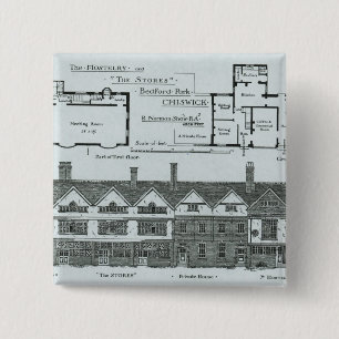 Bóton Quadrado 5.08cm O Hostelry e as lojas