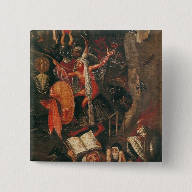 Bóton Quadrado 5.08cm O inferno (Frente)