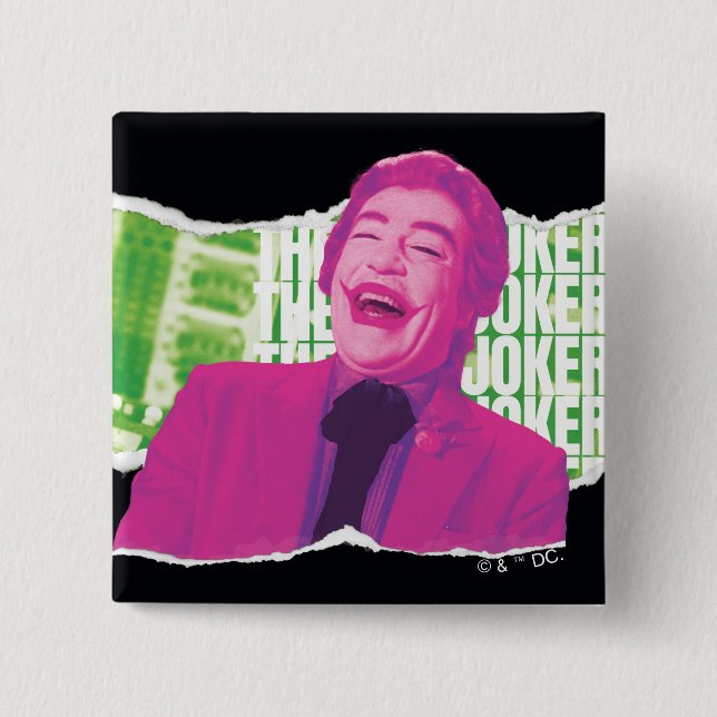 Bóton Quadrado 5.08cm O Joker Scrapbook Laugh (Frente)