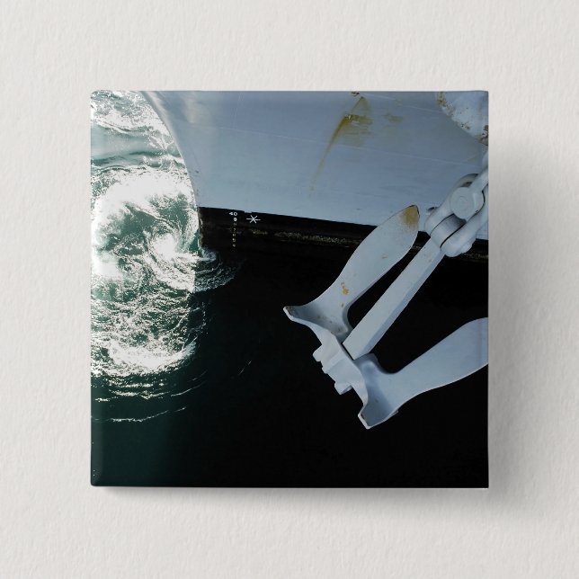 Bóton Quadrado 5.08cm O lado do porto Mark II Stockless Anchor (Frente)