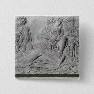 Bóton Quadrado 5.08cm O lamento ou, nossa senhora da piedade, 1544-45
