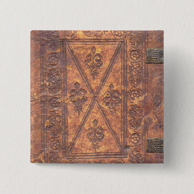 Bóton Quadrado 5.08cm O livro velho (Frente)