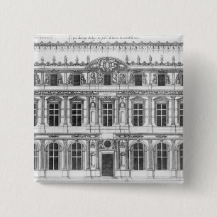 Bóton Quadrado 5.08cm O Louvre