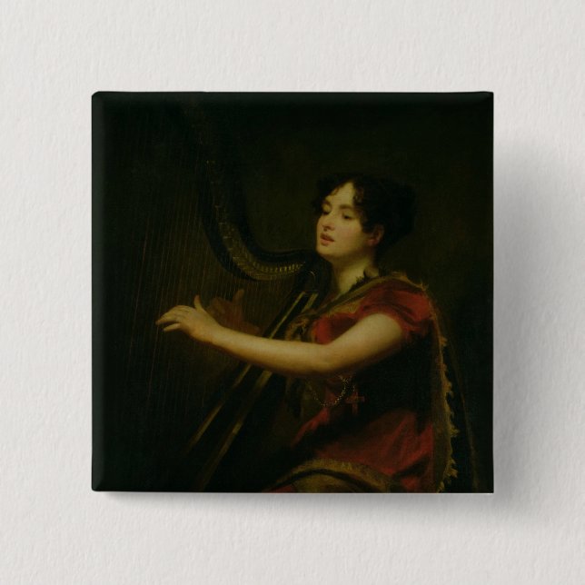 Bóton Quadrado 5.08cm O Marchioness de Northampton (Frente)