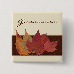 Bóton Quadrado 5.08cm O marfim alaranjado de Brown secado sae do Pin da