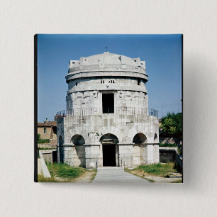 Bóton Quadrado 5.08cm O mausoléu de Theodoric