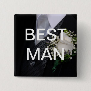 Bóton Quadrado 5.08cm O melhor homem