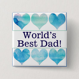 Bóton Quadrado 5.08cm O melhor pino do pai do mundo