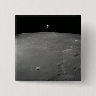 Bóton Quadrado 5.08cm O módulo lunar de Apollo 12 intrépido