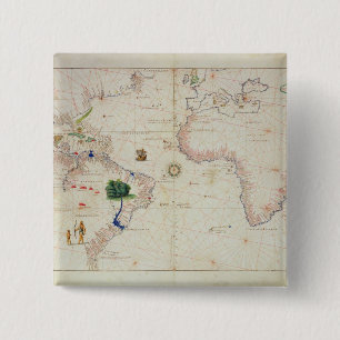 Bóton Quadrado 5.08cm O mundo novo