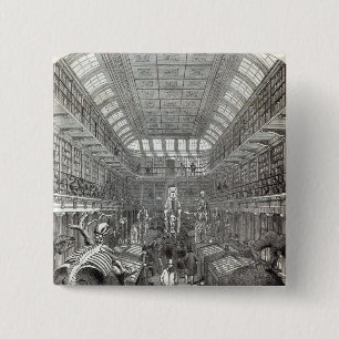 Bóton Quadrado 5.08cm O museu de Hunterian