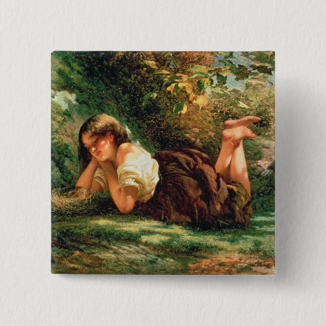 Bóton Quadrado 5.08cm O ninho (Frente)