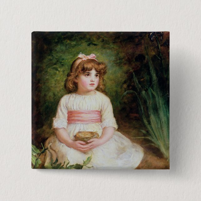 Bóton Quadrado 5.08cm O ninho (Frente)