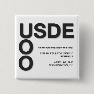 Bóton Quadrado 5.08cm O oficial ocupa o botão 2,0 quadrado