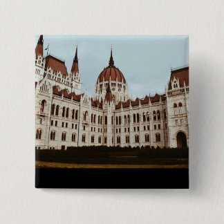 Bóton Quadrado 5.08cm O Parlamento Húngaro, Budapeste, Hungria