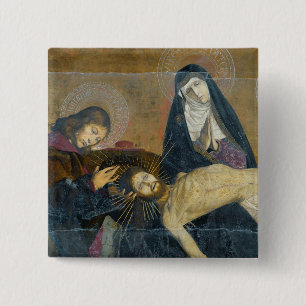 Bóton Quadrado 5.08cm O Pieta de Avignon, 1450-60
