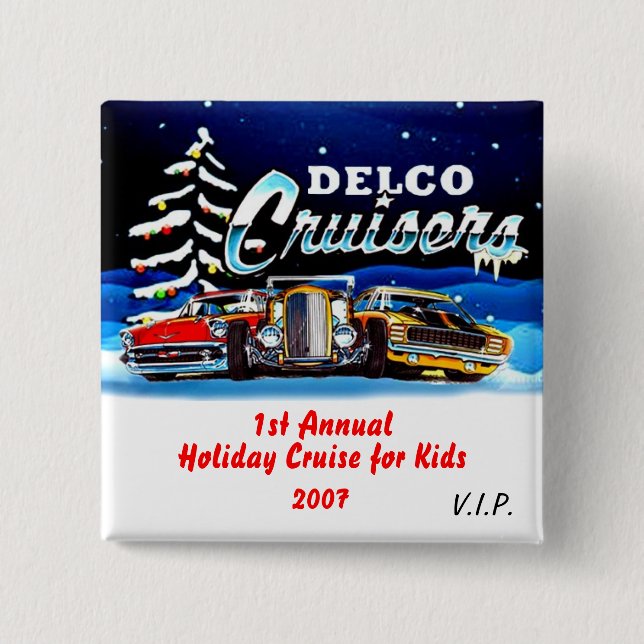 Bóton Quadrado 5.08cm ø pino anual (Frente)