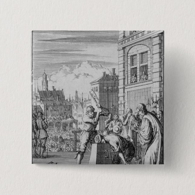 Bóton Quadrado 5.08cm O protetor dividido (Frente)