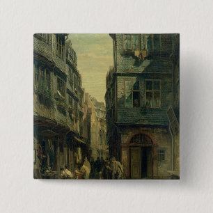 Bóton Quadrado 5.08cm O quarto judaico em Francoforte, 1883