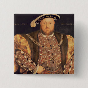 Bóton Quadrado 5.08cm O retrato de Henry VIII envelheceu 49, 1540