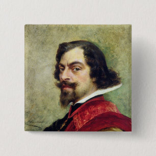 Bóton Quadrado 5.08cm O retrato de Mounet-Sully