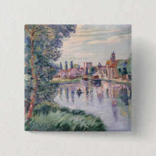 Bóton Quadrado 5.08cm O Samois velho, c.1900 (óleo em canvas)