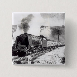 Bóton Quadrado 5.08cm O Scot real, locomotiva interurbana