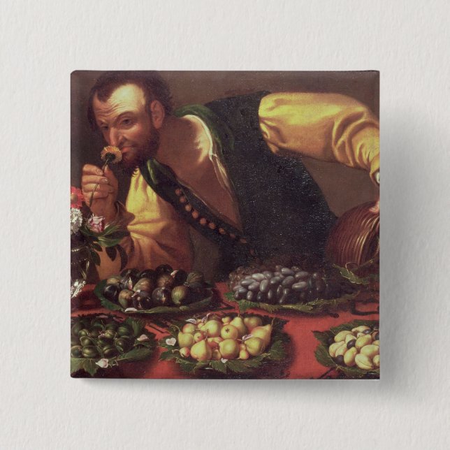 Bóton Quadrado 5.08cm O sentido de cheiro (Frente)