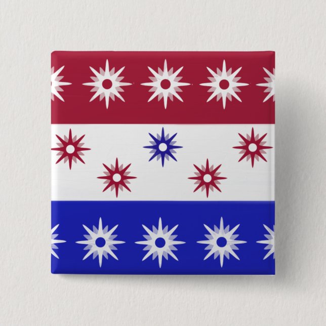 Bóton Quadrado 5.08cm O símbolo - (Frente)