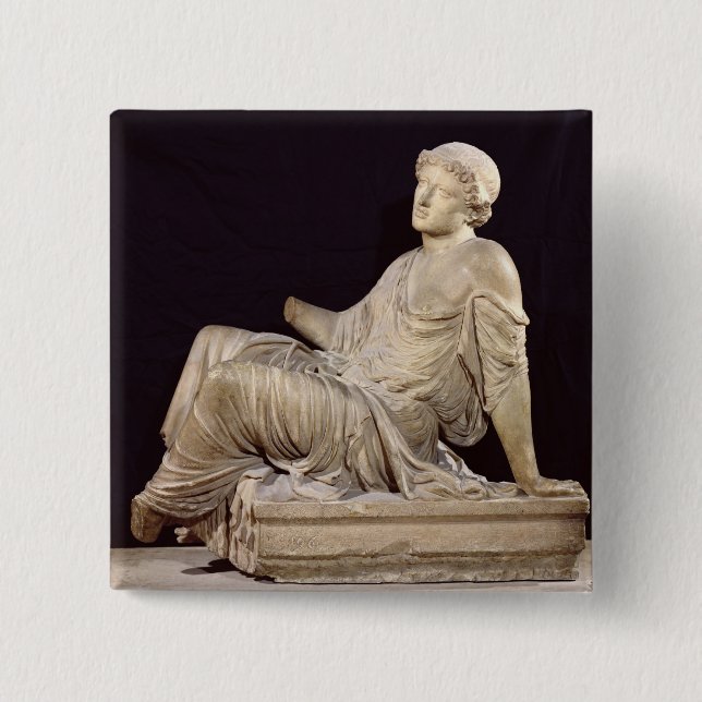Bóton Quadrado 5.08cm O Supplicant Barberini (Frente)