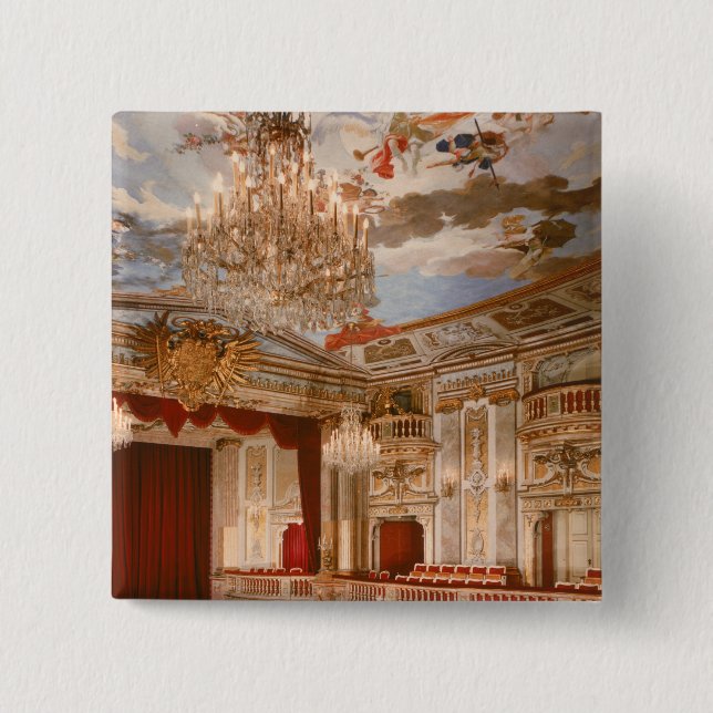 Bóton Quadrado 5.08cm O teatro (Frente)