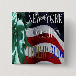 Bóton Quadrado 5.08cm O TRUNFO NEW YORK AVALIA o botão 2016