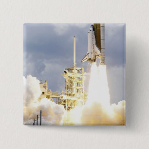 Bóton Quadrado 5.08cm O vaivém espacial Atlantis tira 2
