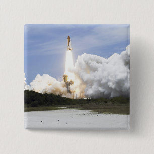 Bóton Quadrado 5.08cm O vaivém espacial Atlantis tira 28