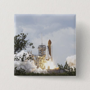 Bóton Quadrado 5.08cm O vaivém espacial Atlantis tira 3