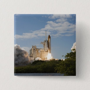 Bóton Quadrado 5.08cm O vaivém espacial Atlantis tira 7