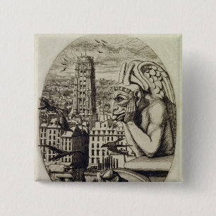 Bóton Quadrado 5.08cm O vampiro, 1853