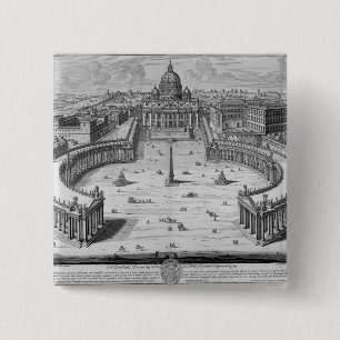 Bóton Quadrado 5.08cm O vaticano, Roma