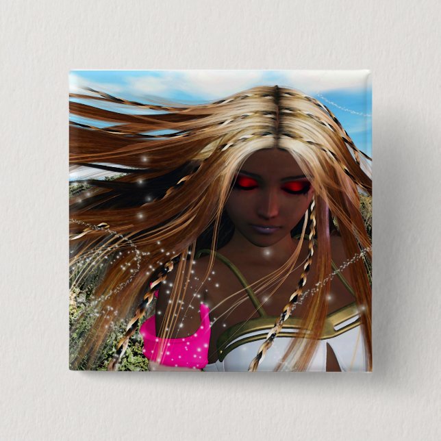 Bóton Quadrado 5.08cm O vento Waker (Frente)