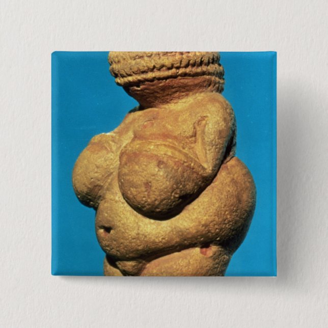 Bóton Quadrado 5.08cm O Venus de Willendorf (Frente)