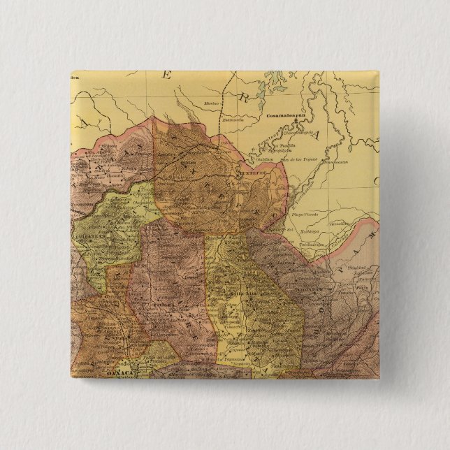 Bóton Quadrado 5.08cm Oaxaca (Frente)
