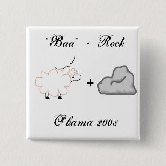 Bóton Quadrado 5.08cm O'Bama 2008 - Personalizado