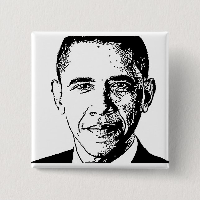 Bóton Quadrado 5.08cm Obama, botão 2012 (Frente)