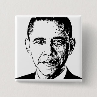 Bóton Quadrado 5.08cm Obama, botão 2012