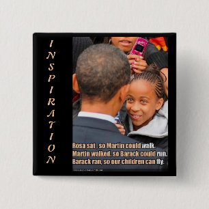 Bóton Quadrado 5.08cm OBAMA inspirado