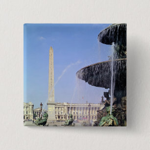 Bóton Quadrado 5.08cm Obelisk, original de Luxor, erigido em 1836